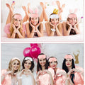 5-18pcs Wedding Team Bride Bridesmaid Robe Dressing Gown Satin Kimono Bathrobe for Women Bridal Shower Bachelorette Hen Party