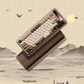 Akko MU01 ANSI/MU02 ISOMountain Seclusion Wooden Mechanical Keyboard Hot-swap BT 5.0 2.4G Wireless Type-C Wired Gaming Keyboard