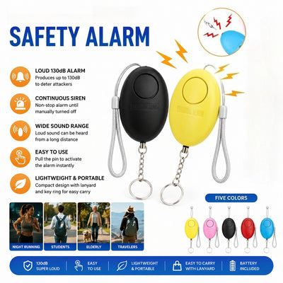 Self Defense Alarm 120dB Egg Shape Girl Women Security | SAMAG