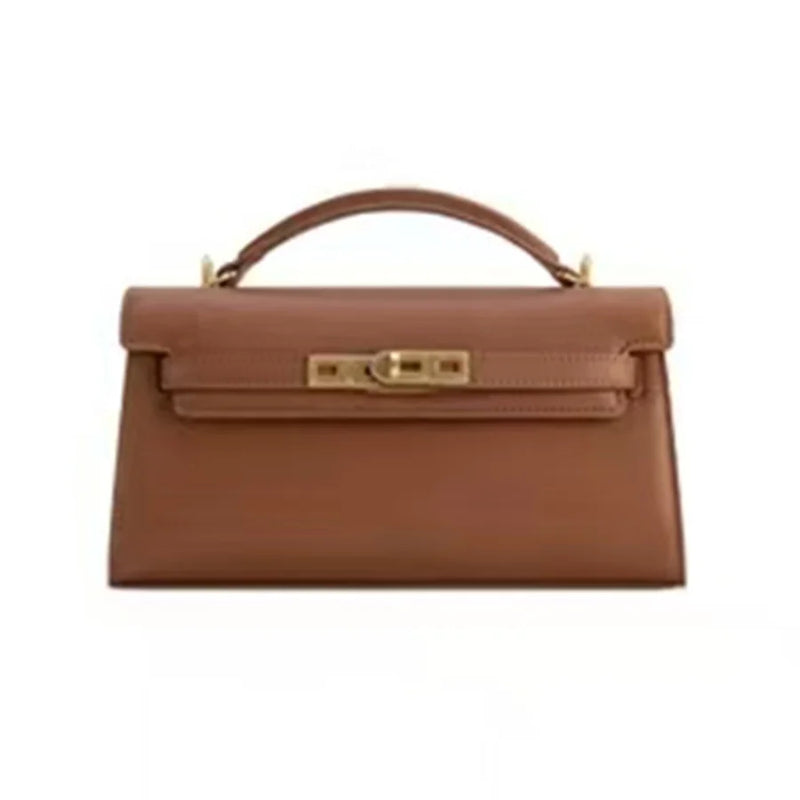 French Crocodile Trendy Solid Color Handbag Women's Classic Versatile Boston Bag