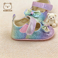 Spring and Autumn Baby Step Shoes, Anti-Slip and Breathable, 0-1 and a Half Year Old Girl Baby Princess Shoes, Birthday Wedding