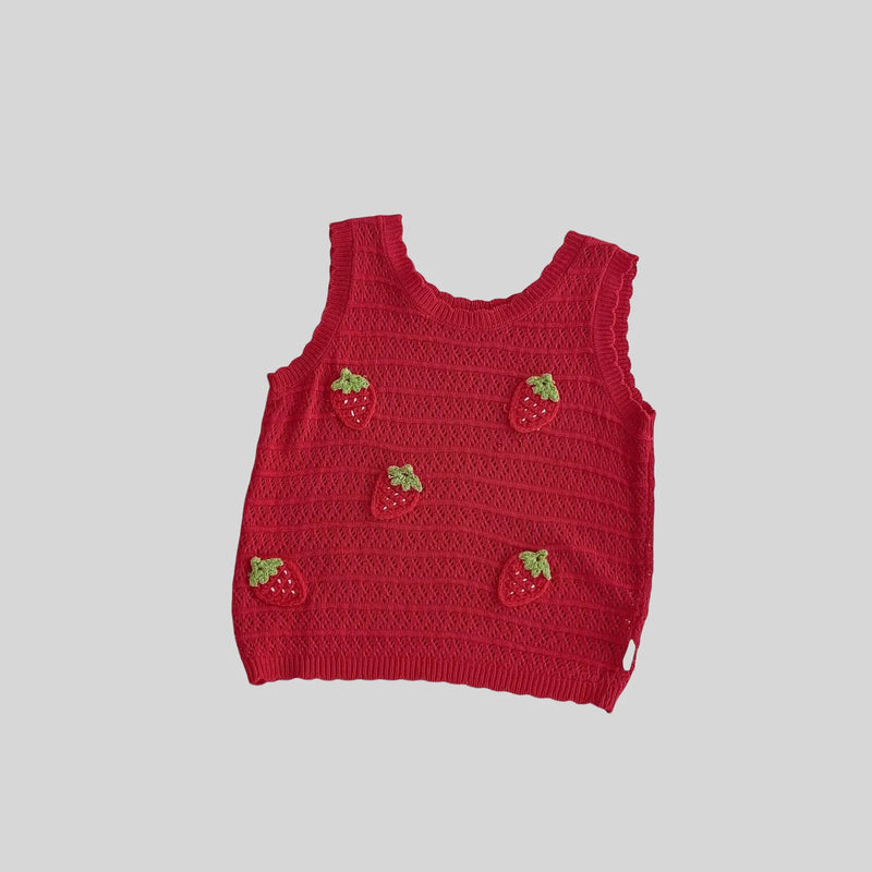 MILANCEl Summer Kids Clothing Set Strawberry Vest - View 7 | SAMAG