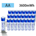 NEW Nohon Rechargeable Battery 1.5V AA 3600mWh AAA 1300mWh Original Li Batteries With Charger for Clock Video Radio Game Camera