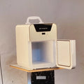 20L Double Door Compact Refrigerator Energy Star Mini Fridge with Freezer Temperature Settable