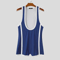 INCERUN Men's Bodysuits Patchwork Sleeveless Summer Casual Male Rompers Playsuits Workout Color-block Cozy Bodysuit For Man 2026