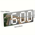 Acrylic/Mirror Digital Alarm Clock Voice Control Snooze Night Mode Table Clock 12/24H Anti-disturb Funtion Electronic LED Clock