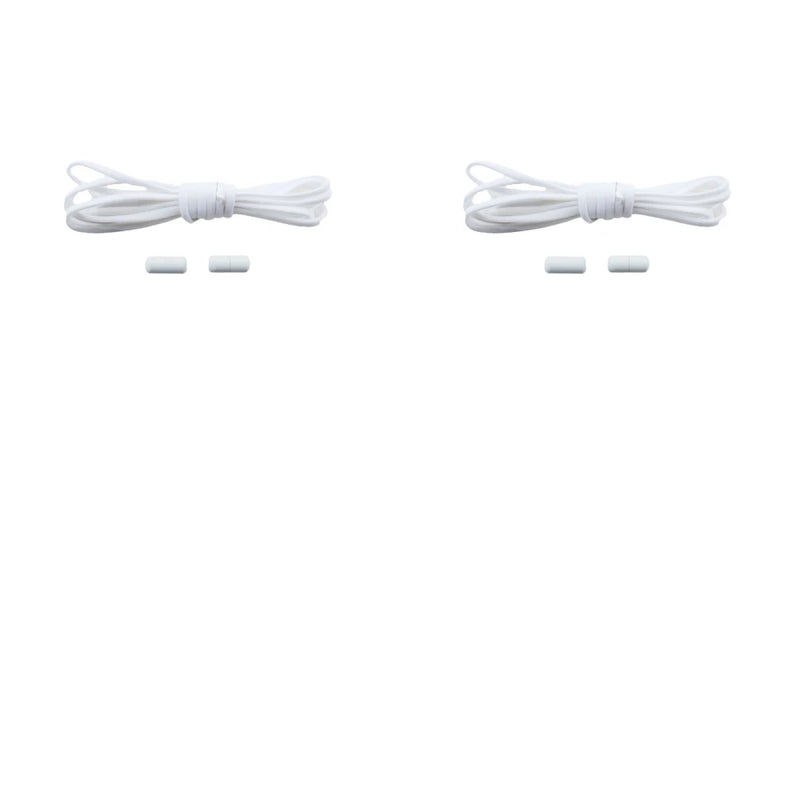 1/2/4 pairs Semicircle No Tie Shoelaces Elastic Sneakers shoelace Metal Lock Lazy Laces for Kid and Adult One size fits all shoe