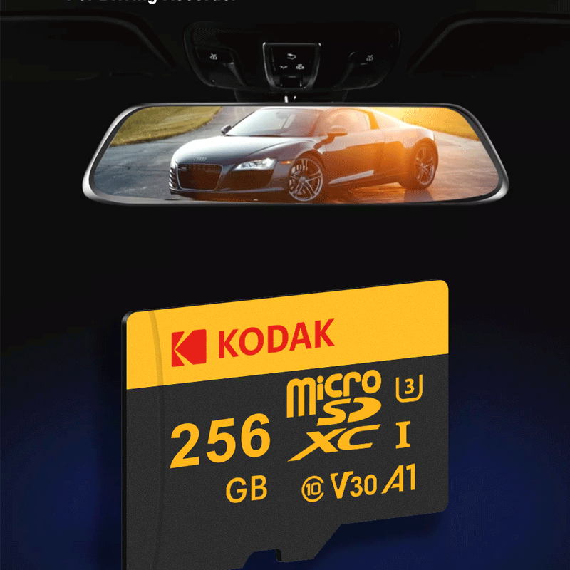 KODAK Micro SD 512GB 256GB Memory Card UP TO 100MB/s C10 U3 32GB 64GB 128GB TF Card 4K HD For USB Card Reader Adapter Microsd