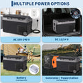 Dual Zone Car Refrigerator 40QT 38L Portable Freezer Compressor Electric Cooler Rapid Freezing Minus 4F To 68F 12V 24V Can Internal Battery Not Included