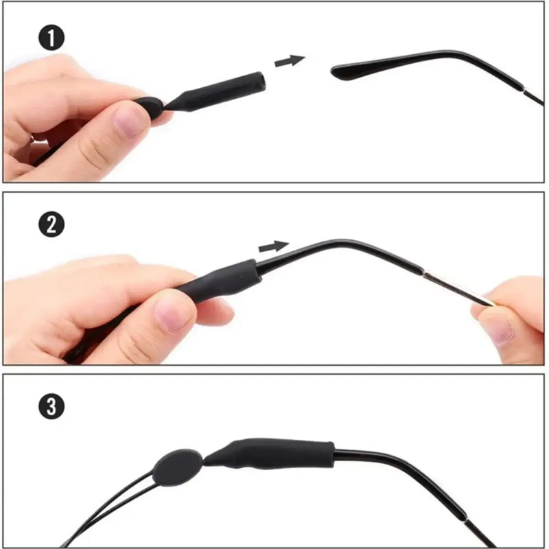 Anti Slip Elastic Glasses Rope Stretchable Eyeglasses Cord Soft Spectacles Lanyard Swimming Running Lasting Sturdy Eyewear Strap