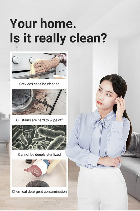 DIVEDEER Handheld Steam Cleaner Automotive Sterilization Disinfection High Temperature Wiper Washer for Floor Kitchen Cars