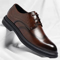 Men's leather shoes, men's 2026 business formal wear, casual wedding groom's shoes, work British dress shoes