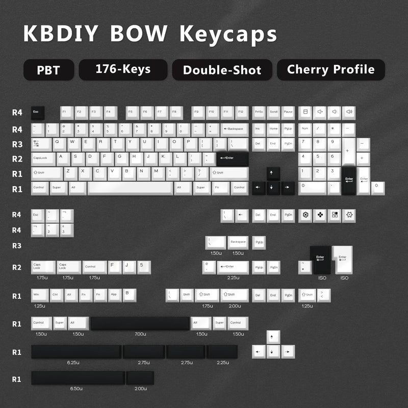 KBDiy GMK Blue Samurai Keycap Cherry Profile Double Shot PBT ISO Keycaps For Gamer Mechanical Keyboard Kit Gaming Point Key Cap