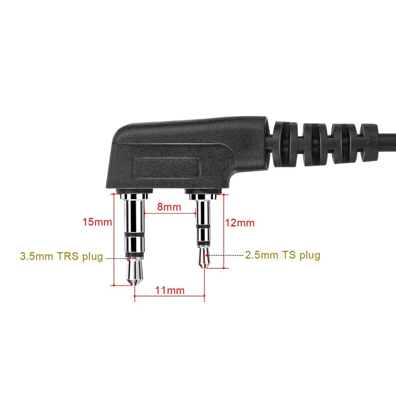 Baofeng Covert Acoustic Air Tube Mic Microphone Earphone Earbud Headset Earpiece Headphone For Kenwood Walkie Talkie Radio