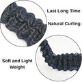 Pre Stretched Jet Black Boho Hair for Braiding Synthetic Hypoallergenic Crochet Boho Braids Ez Braid Knotless Curly Deep Wave