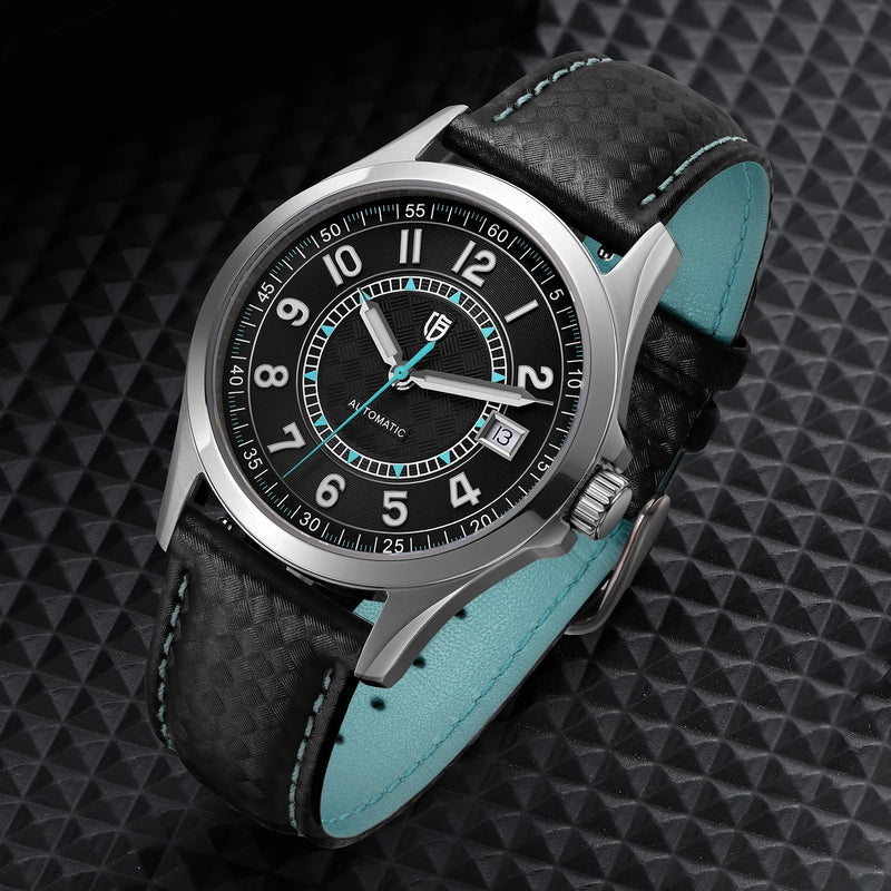 BERNY Watches for Men PT5000 ST2130 Mechanical Automatic Luxury Men's Watch Calendar Super Luminous Sapphire 10ATM Easy Read
