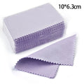 50pcs 10x6.3cm/10x6cm/8x6cm Silver Clean Polishing Cloth Soft Clean Wipe Wiping Cloth For Necklaces Rings Jewelry Clean Tools