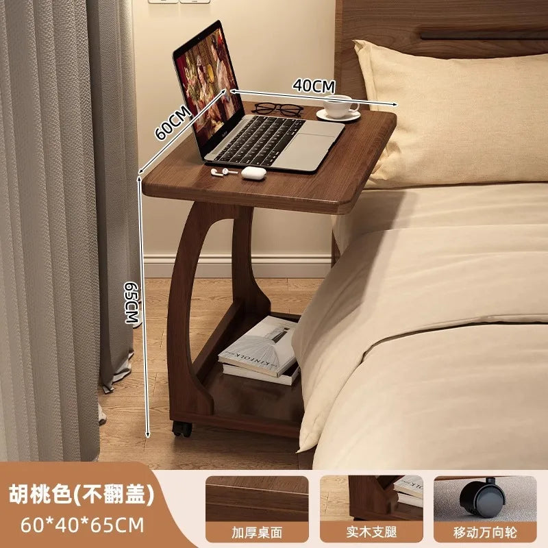 Factory Direct 2026 Bedside table Movable lifting tabl e Bedroom bedside writing ta ble Student home desk Laptop computer tab le