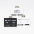 USB Hub 2 Port USB 2.0 Twin Charger Dual 2 Port USB Splitter Splitter Adapter Laptop Notebook For PC Computer Accessory