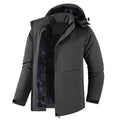 Winter Men Warm Waterproof Jackes Coat Mens Windproof Fleece Thicken Jacket Parkas Man Outdoor Casual Hooded Coat Jackets Male