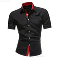 Men's casual business short-sleeved shirt | SAMAG