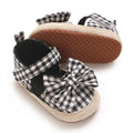 0-18 Months Girl Lattice Baby Princess Shoes Casual Anti slip Bow Four Seasons Preschool Children's Soft Sole First Walking Shoe