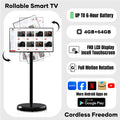 Wholesale Price 21.5 Inch Flat Screen Tv 64Gb 6000Mah Smart LCD Monitor 21.5" LCD Display Tv Mobile Portable Smart Tv On Wheels