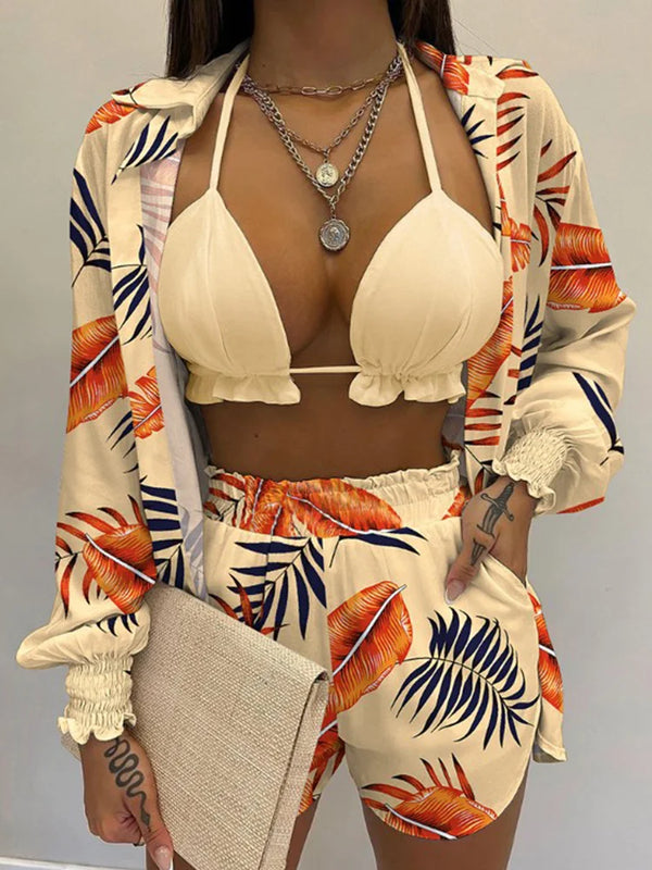 Bathing Suit Shorts Cover Up Summer Three Pieces Swimwear | SAMAG