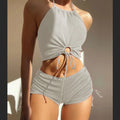 Summer Black Swimsuits Tankini Set Female Swimwear Sports | SAMAG