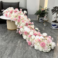 Uflower White Rose Cherry Blossom Wedding Arch Floral Row - View 20 | SAMAG