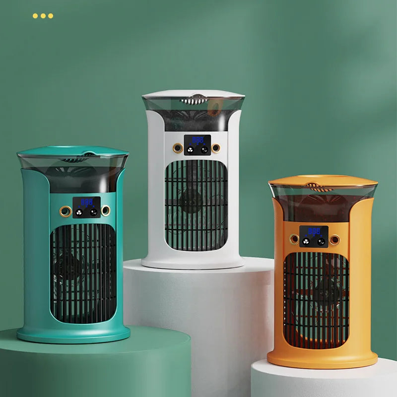 2026 New Portable USB Air Cooler Household Small Multifunctional Cooling Fan Office Desktop Mobile Air Conditioner Humidifier