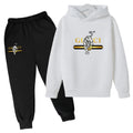 Hooded Sweatshirt + Pants - casual Sports Outfit - letter - View 18 | SAMAG