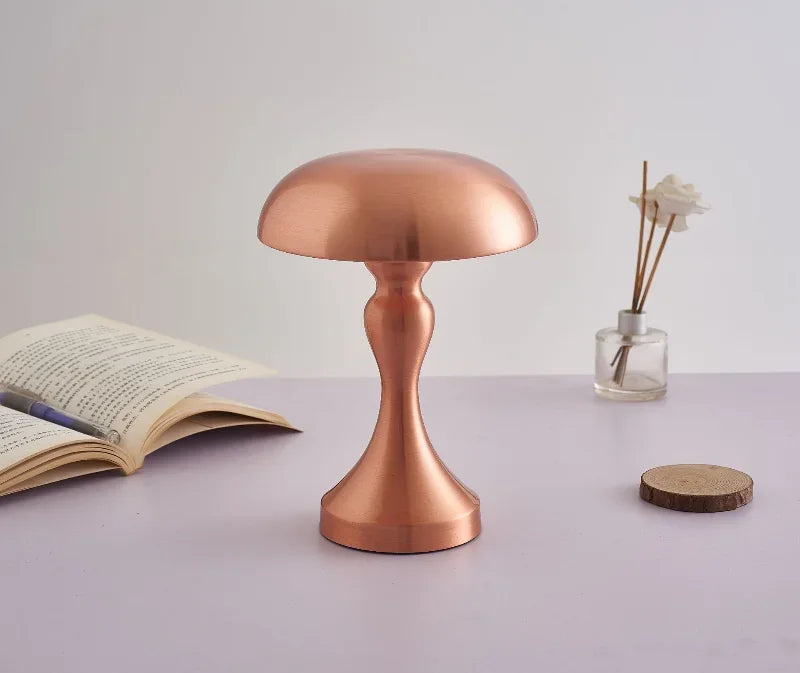 LED Table Lamps Touch Dimming USB Rechargeable for Bar Hotel Restaurant Bedside Decor Bedroom Nightlights Mushroom Lampara Gift