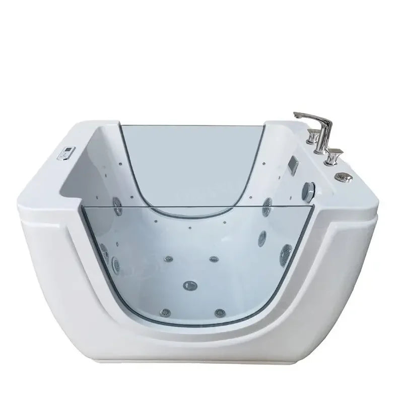 l Home Freestanding Hydrotherapy Baby SPA Bathtub Massage Thermostat Soaking Bathtub Acrylic Children's Bathtub