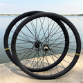 700C Road Disc Carbon Wheelset 32 37 46 50 60 75mm Tubeless Compatible Wheels Center Lock Or 6-blot Lock 6 Pawls 36T Ratchet