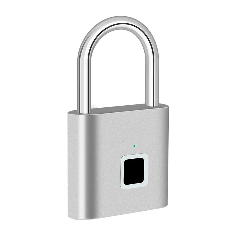 KERUI Fingerprint Lock Keyless USB Charging Smart Padlock Waterproof Door Lock 0.2sec Unlock Portable Anti-theft Padlock Zinc