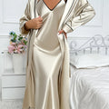 Women's Sexy Fashion Pajama Set V-Neck Slip Dress | SAMAG