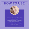 Purple Mouthwash Fresh Mint Flavor Gentle Formula Daily Oral Care Portable 20 Sachets Travel Size No Alcohol Quick Rinse 240ml