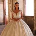 Customized A - Line Charming Wedding Dresses Sleveless Lace | SAMAG