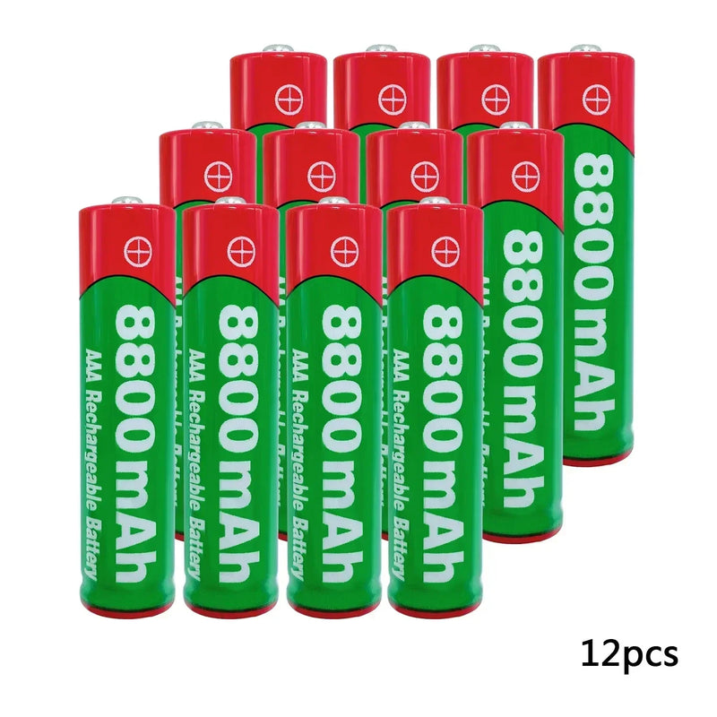 NEW AAA Rechargeable Battery 8800mAh 1.5V New Alkaline Rechargeable AAA Battery for Led Light Toy MP3 Long Life