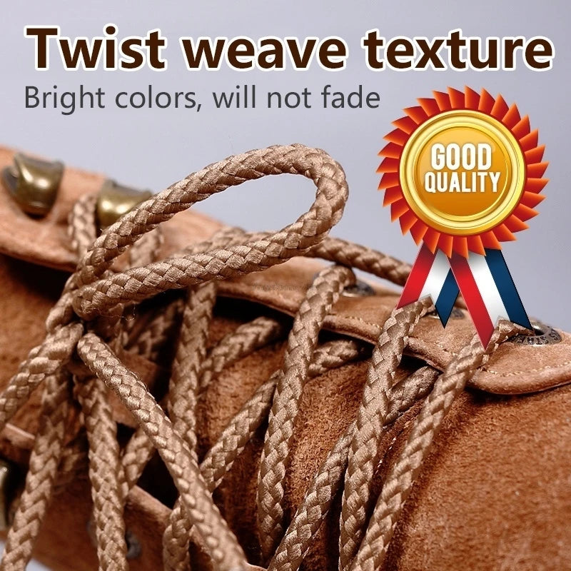 1Pair Outdoor Strong Round Shoelaces Sneaker Shoe laces High Top Walking Hiking Boot Laces Shoes Strings Quality Bold Shoelace