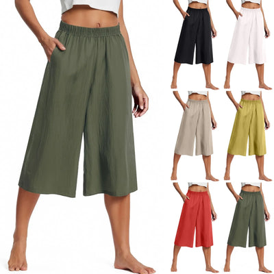 Feamle Casual and Versatile Lazy Style Wide Leg Pants | SAMAG