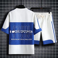 Summer New Fashion Printed Short Sleeve T - shirt Set Men's Casual Relaxed Breathable Sports Two - Piece M - View 2 | SAMAG