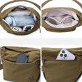 Ultra-light Nylon Crossbody Bag for Women Adjustable Wide Strap Lightweight Women's Bag Zipper Closure Stylish Messenger Bag