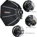 TRIOPO KX 55/65/90/120cm Foldable Octagon Softbox for Godox AD200Pro V860III V1 | On/Off-Camera Flash Outdoor & Studio Flash
