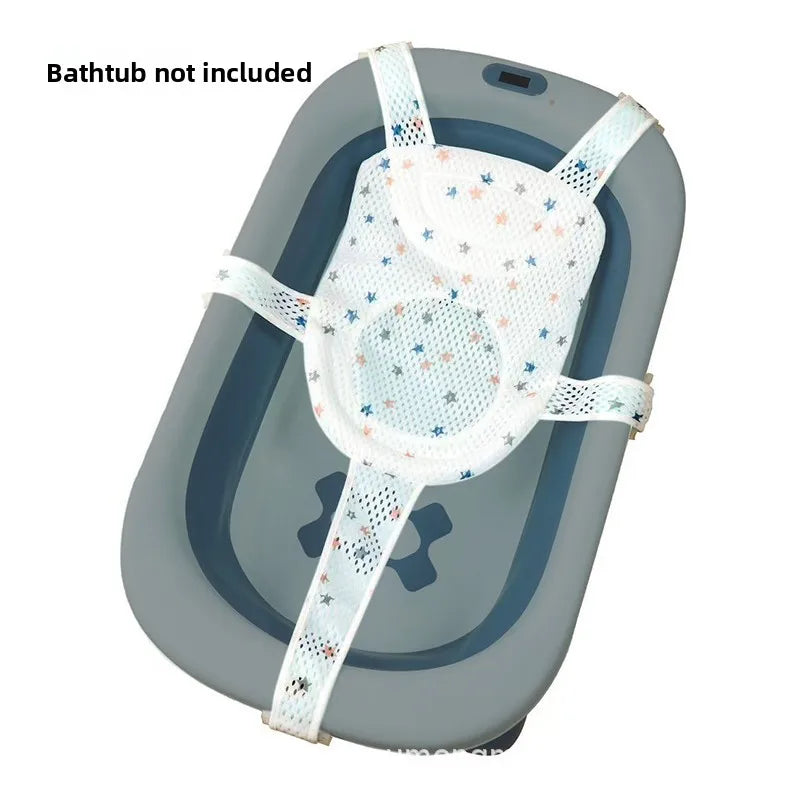 Baby Children Bath Net Bath Mat Baby Bath Support Frame Bathtub Resting Newborn Suspension Mat Bath Rack Sitting