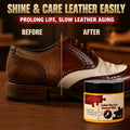 Natural Beeswax Leather Balm Portable Shoe Polish Quick Buffing for Instant Gloss Waterproof Protection Long Lasting Shine
