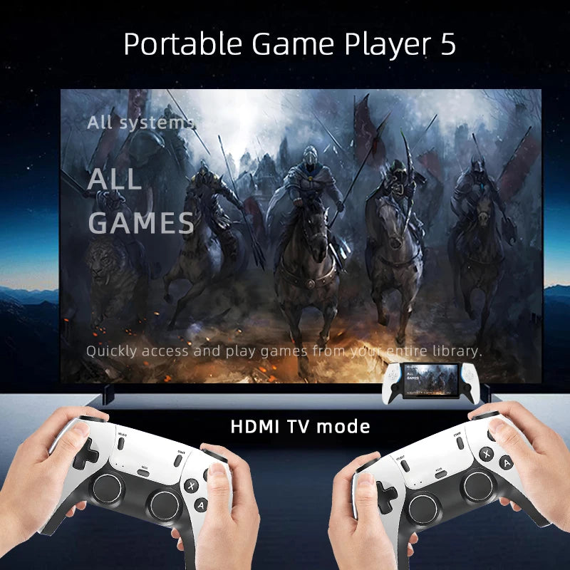 Handheld Game Console HC8000 15000 Preloaded Games 256GB Storage HDMI TV Output Long Lasting Battery Portable Player
