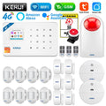 KERUI W184 4G WIFI GSM Alarm Security Alarm System Kit Wireless Home Tuya Smart APP Control Motion Sensor Burglar Support Alexa