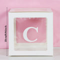 Transparent Letter Balloon Box Baby Shower Decorations Happy Birthday Wedding EID Decor 1st Birthday Party Supplies Balloon Box